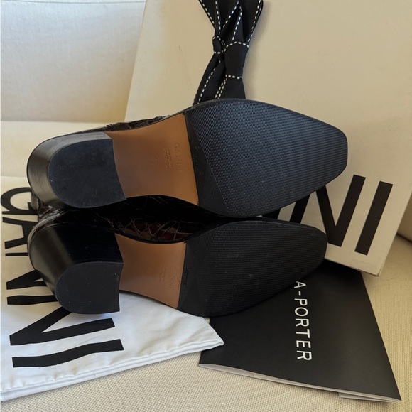 GANNI Ganache Croc Embossed Callie Boots - Picture 6 of 14